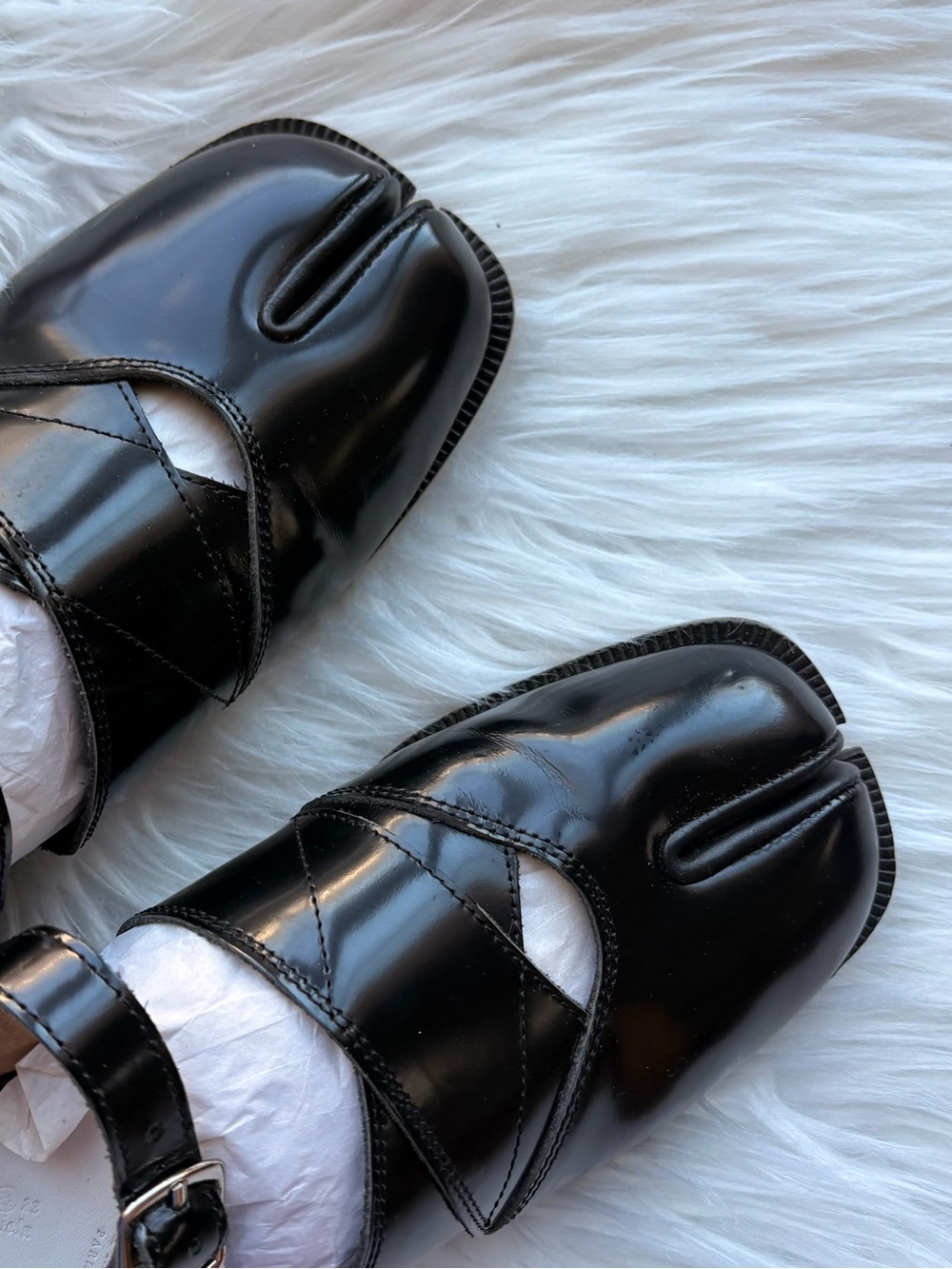 Maison Margiela Tabi leather sandals - Picture 4 of 6